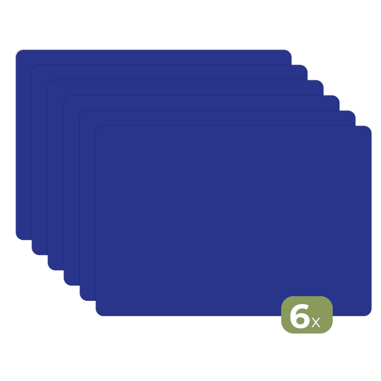 MuchoWow Platzset Blau - Einfarbig - günstig online kaufen