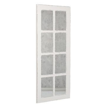 LebensWohnArt Wandspiegel Spiegel WINDOW Antik-Weiß ca. 180x80cm