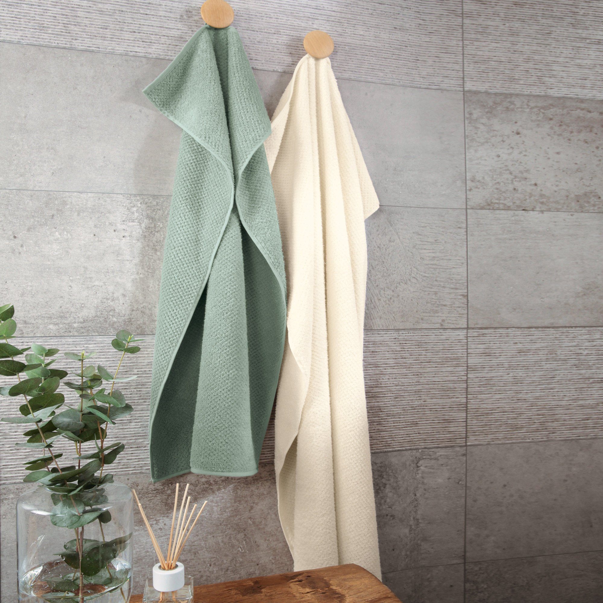 Cawö Handtuch Handtuch "Pure uni", Walk-Frottier günstig online kaufen