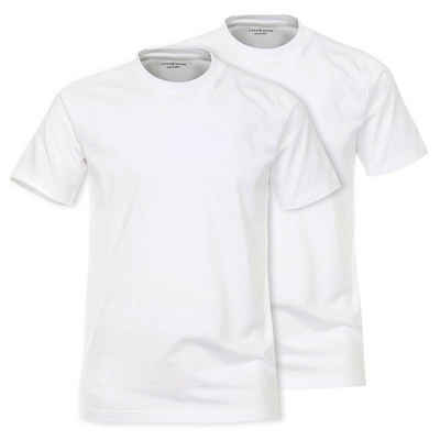 CASAMODA Rundhalsshirt Übergrößen Doppelpack T-Shirts weiß CasaModa