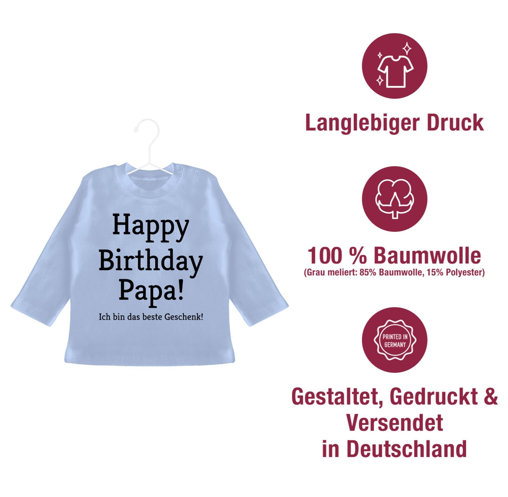 Geschenk! Babyblau Birthday Baby das Shirtracer bin T-Shirt 2 Geschenke Happy Ich Papa! Event