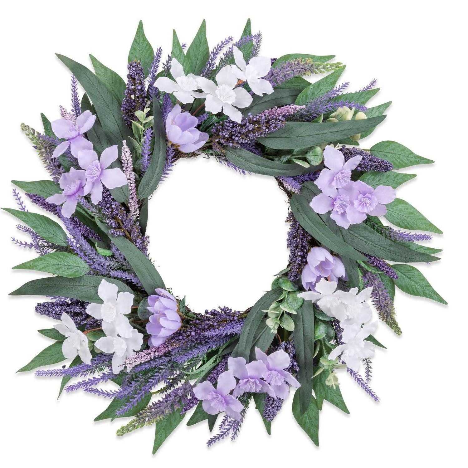 LuxusKollektion Tischkranz Kranz Lavendel 45cm Violett Ganzjährig Deko