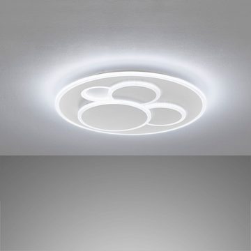 FISCHER & HONSEL LED Deckenleuchte Dots, CCT - über Fernbedienung, LED fest integriert, warmweiß - kaltweiß