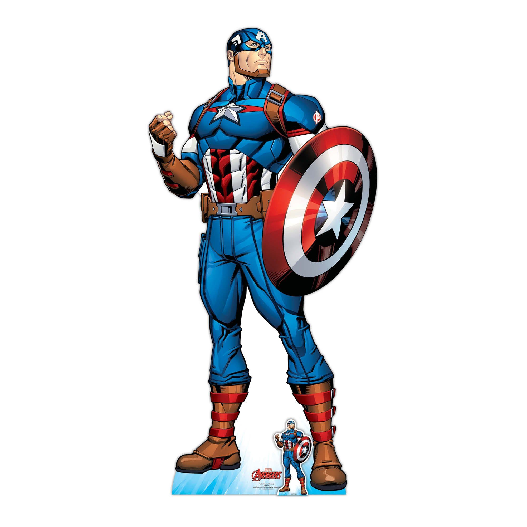 empireposter Dekofigur Captain America - Super Hero - Pappaufsteller Standy - 94x191 cm | Dekofiguren