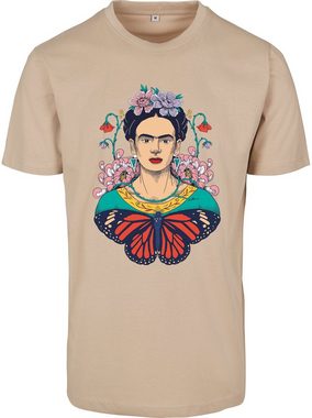 Merchcode Kurzarmshirt Merchcode Damen Ladies Frida Kahlo Butterfly Tee (1-tlg)