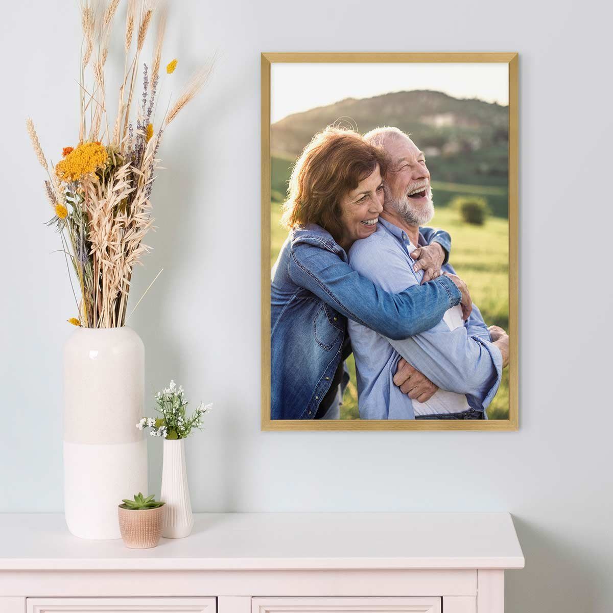 PHOTOLINI Bilderrahmen Poster-Einzelrahmen Modern Schmal günstig online kaufen