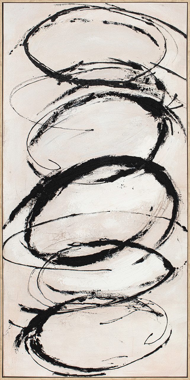 ArtUniverse Gemälde Nature Swirls 70 x 140 cm, Abstrakt