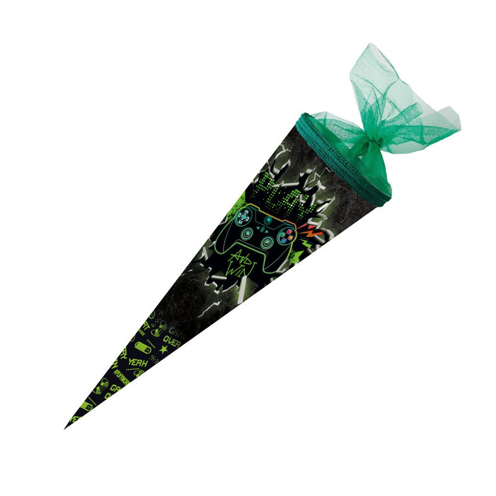 Nestler Zeichenkartonblock Nestler Schultüte Play & Win rund mit Tüllverschluss 50cm