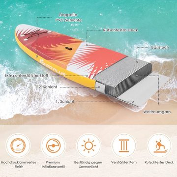 COSTWAY SUP-Board Stand Up Paddle Board, 325cm bis 170kg, mit Pumpe