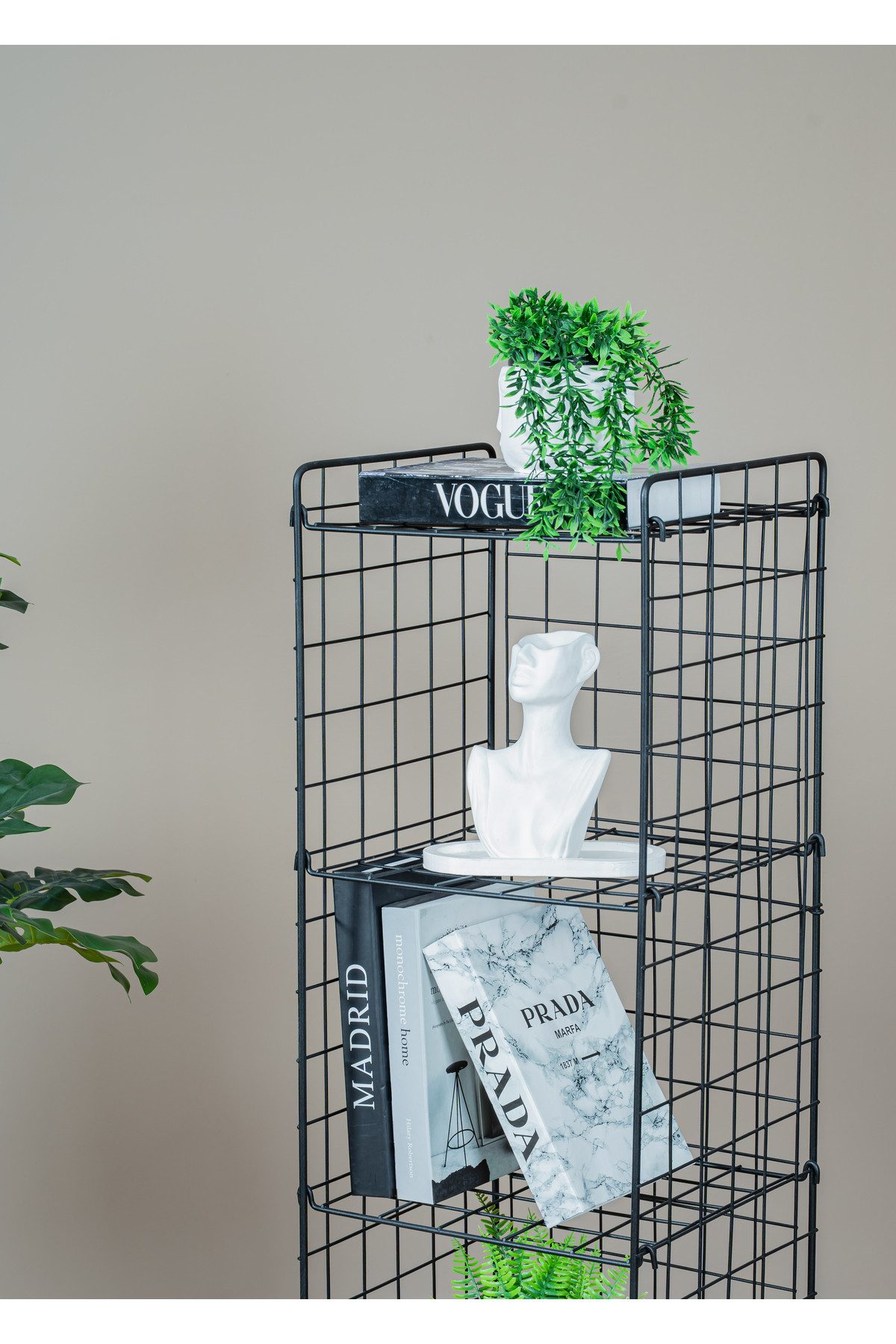 en.casa Standregal, Draht-Bücherregal mit 5 Böden }}}]} x cm Metall Schwarz günstig online kaufen