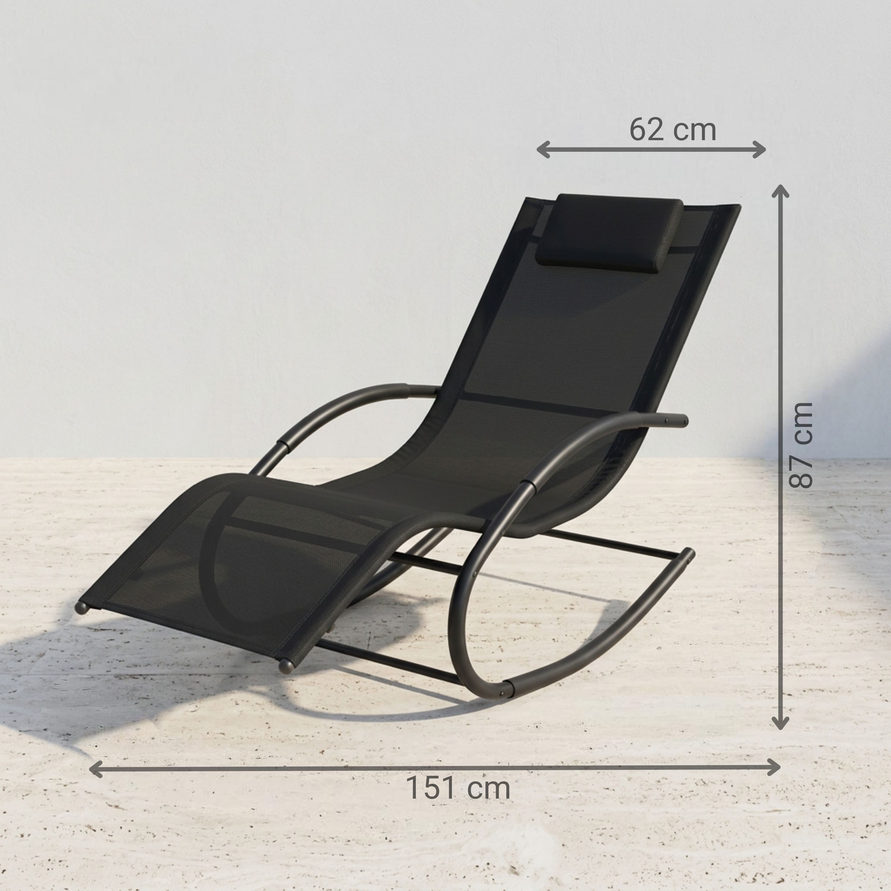 NovaTerra Gartenlounge-Set Premium Sun Lounger verschiedene Farben, Terrasse und Outdoor, Wetterfeste und rostbeständige Liege mit pulverbeschichtetem Gestell