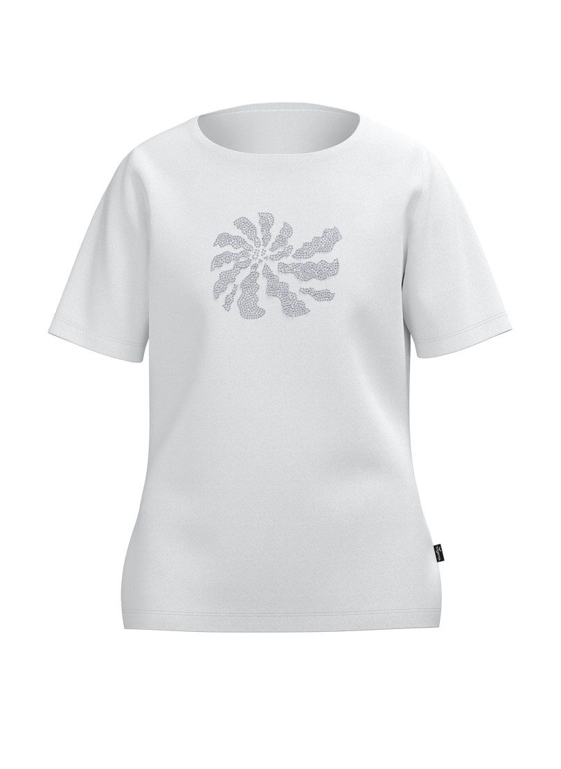 Trigema T-Shirt TRIGEMA T Shirt mit Strass Motiv "Schnecke" (1-tlg)