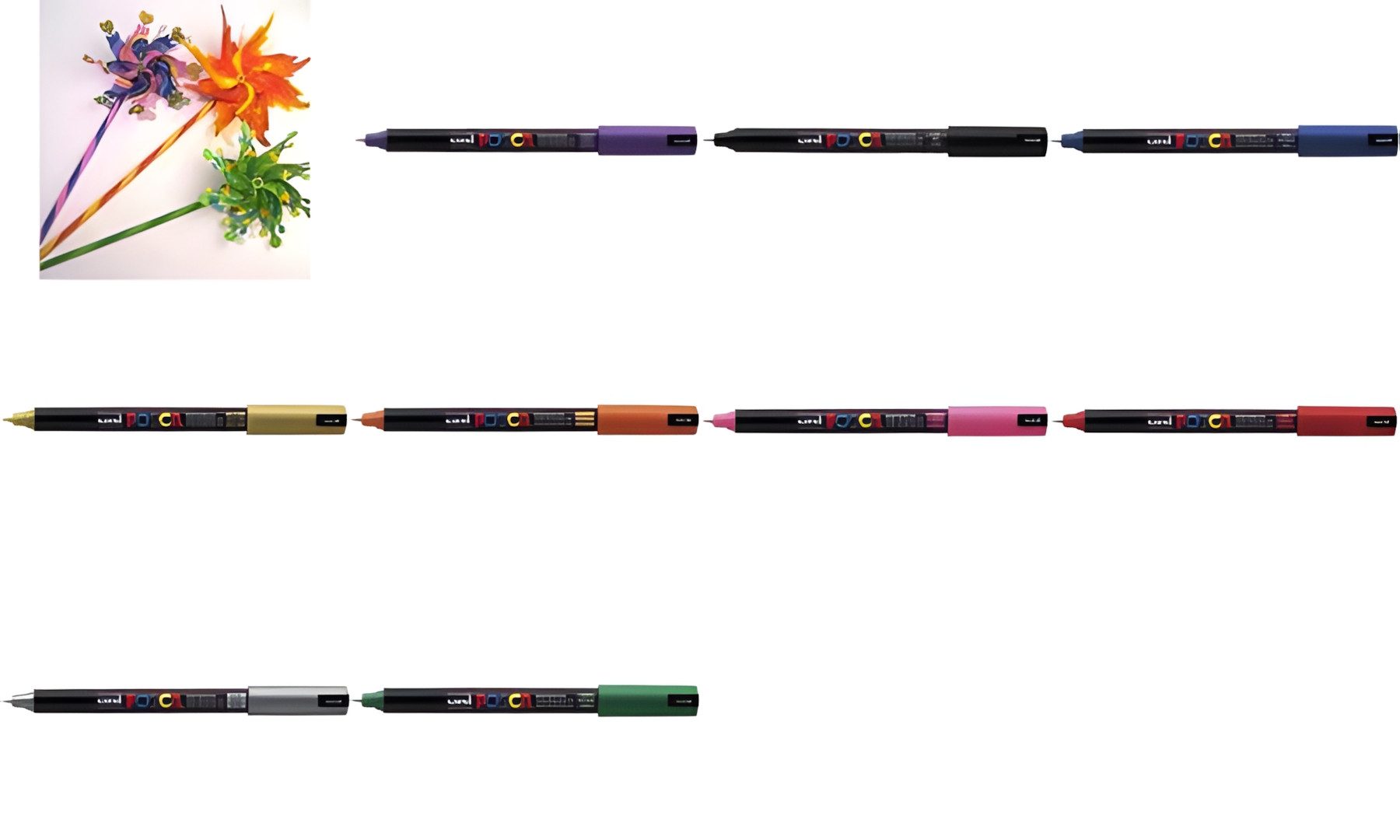 POSCA Маркери Faber Castell Маркери UNI POSCA PC-1MR 0,7 mm metalic silber