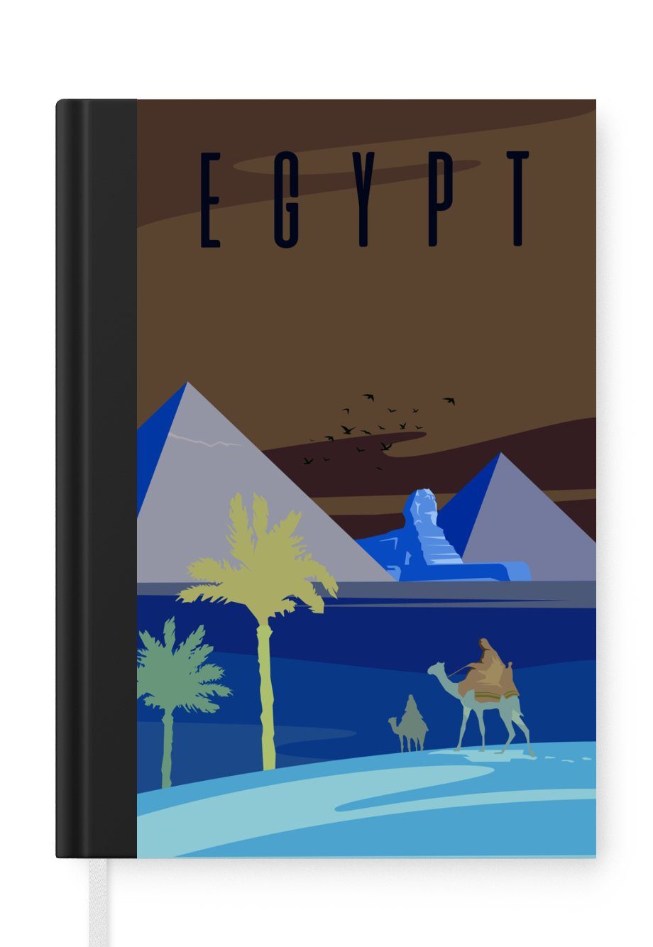 Ägypten, Seiten, in Journal, 98 Merkzettel, Tagebuch, einer MuchoWow Wüste Haushaltsbuch A5, Notizheft, Notizbuch Illustration