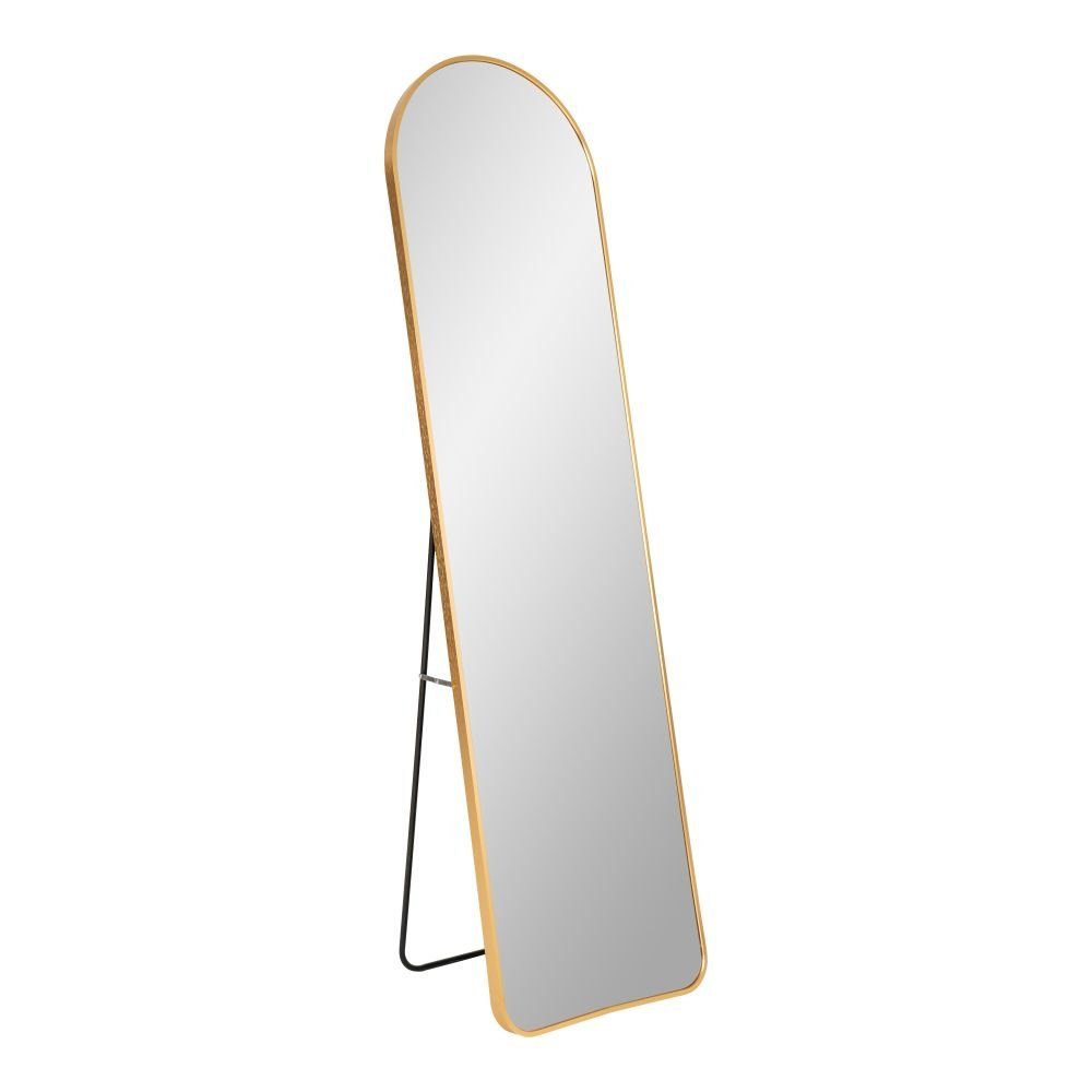 LebensWohnArt Standspiegel Moderner Standspiegel BARCA gold ca. 150x40cm Aluminium