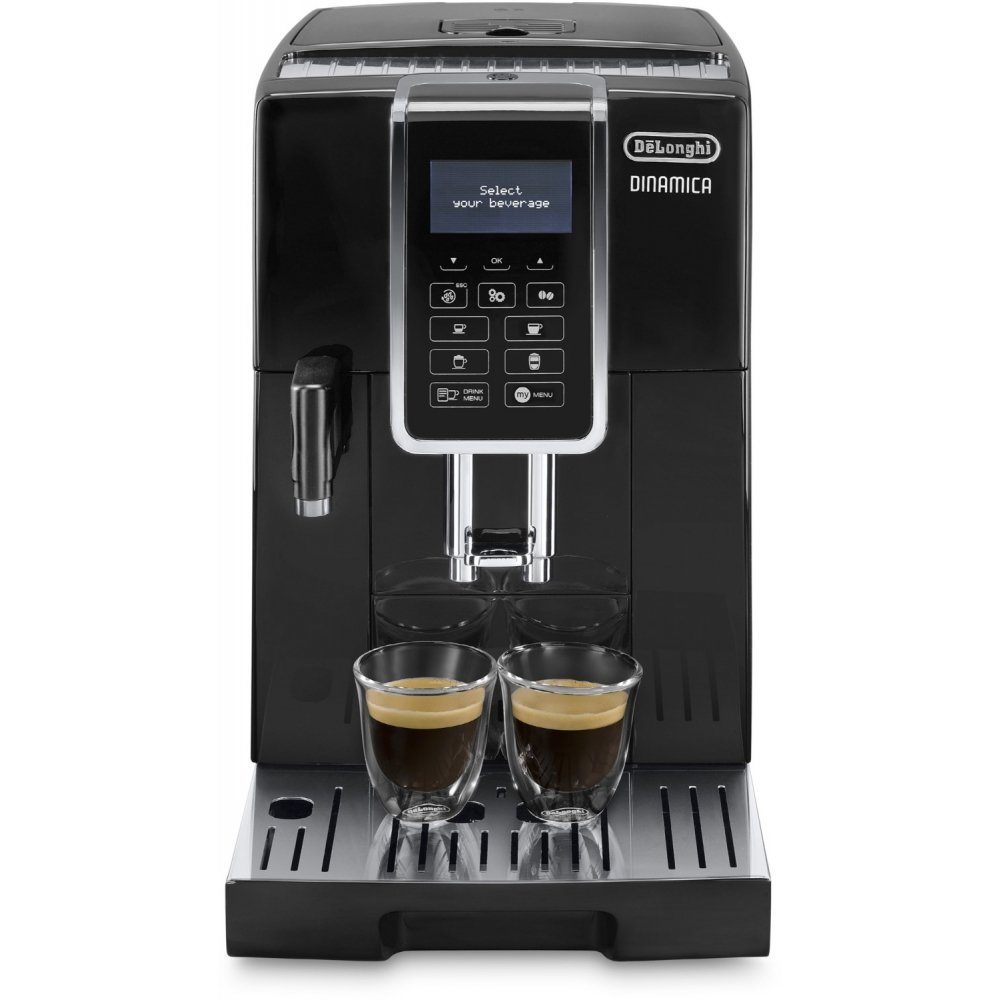 Druckbrüh-Kaffeemaschine schwarz De'Longhi Kaffee-Vollautomat ECAM 350.55.B