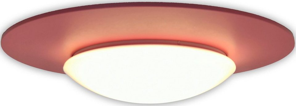 niermann Deckenleuchte Deckenschale Saturn, Pastellrosé, ohne Leuchtmittel,  E27 Fassung für einfachen Leuchtmittelwechsel