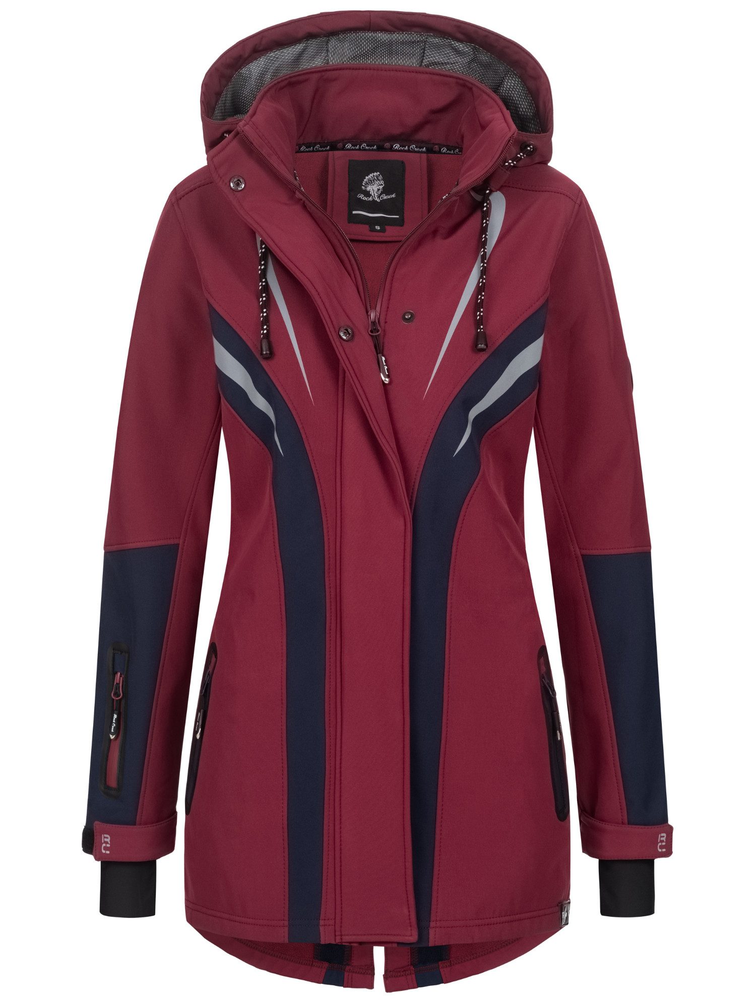 Rock Creek Softshelljacke Damen Softshellmantel Wanderjacke D-492