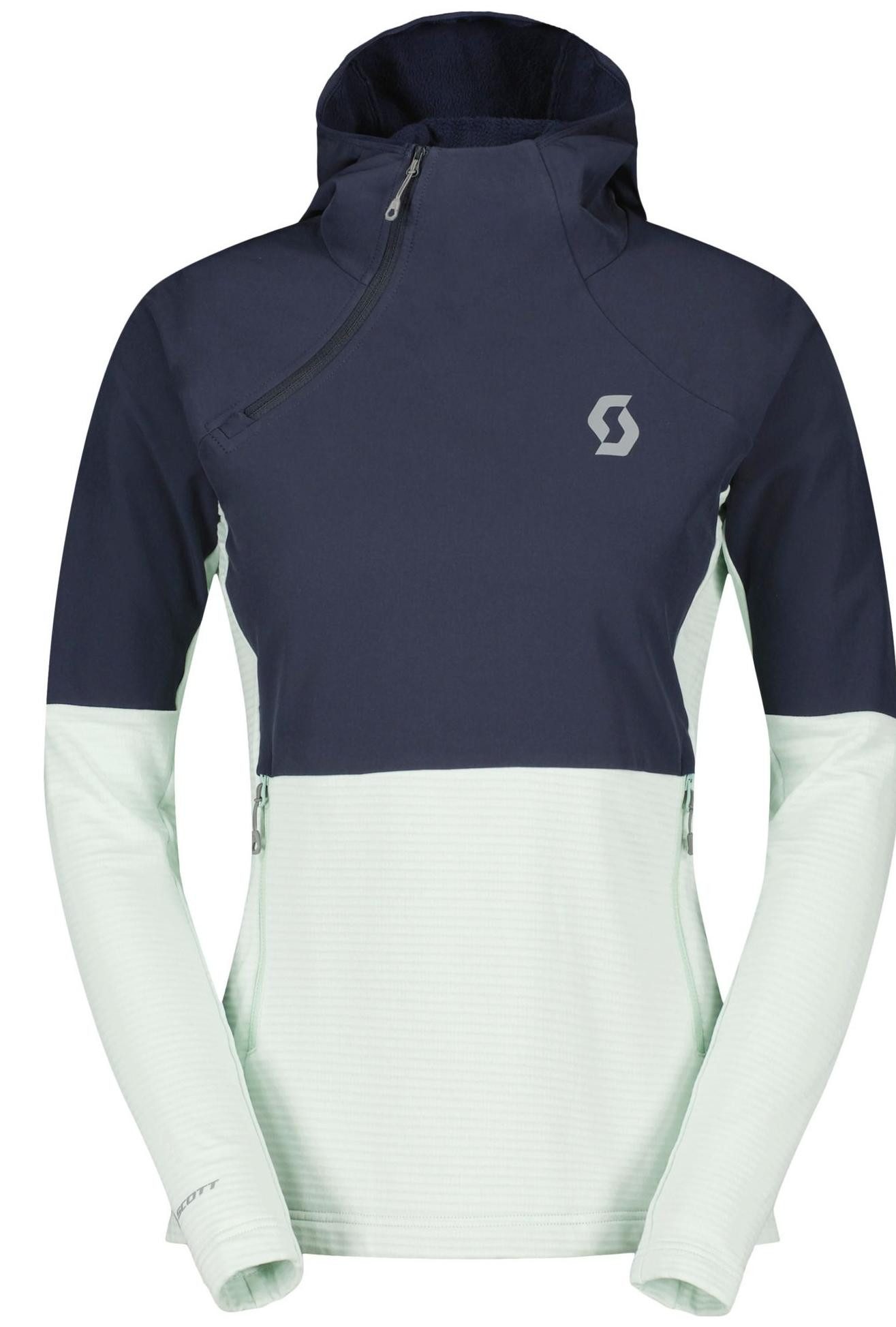 Fleecepullover SCO Pullover W's Defined Tech Hybrid dark blue/fresh green