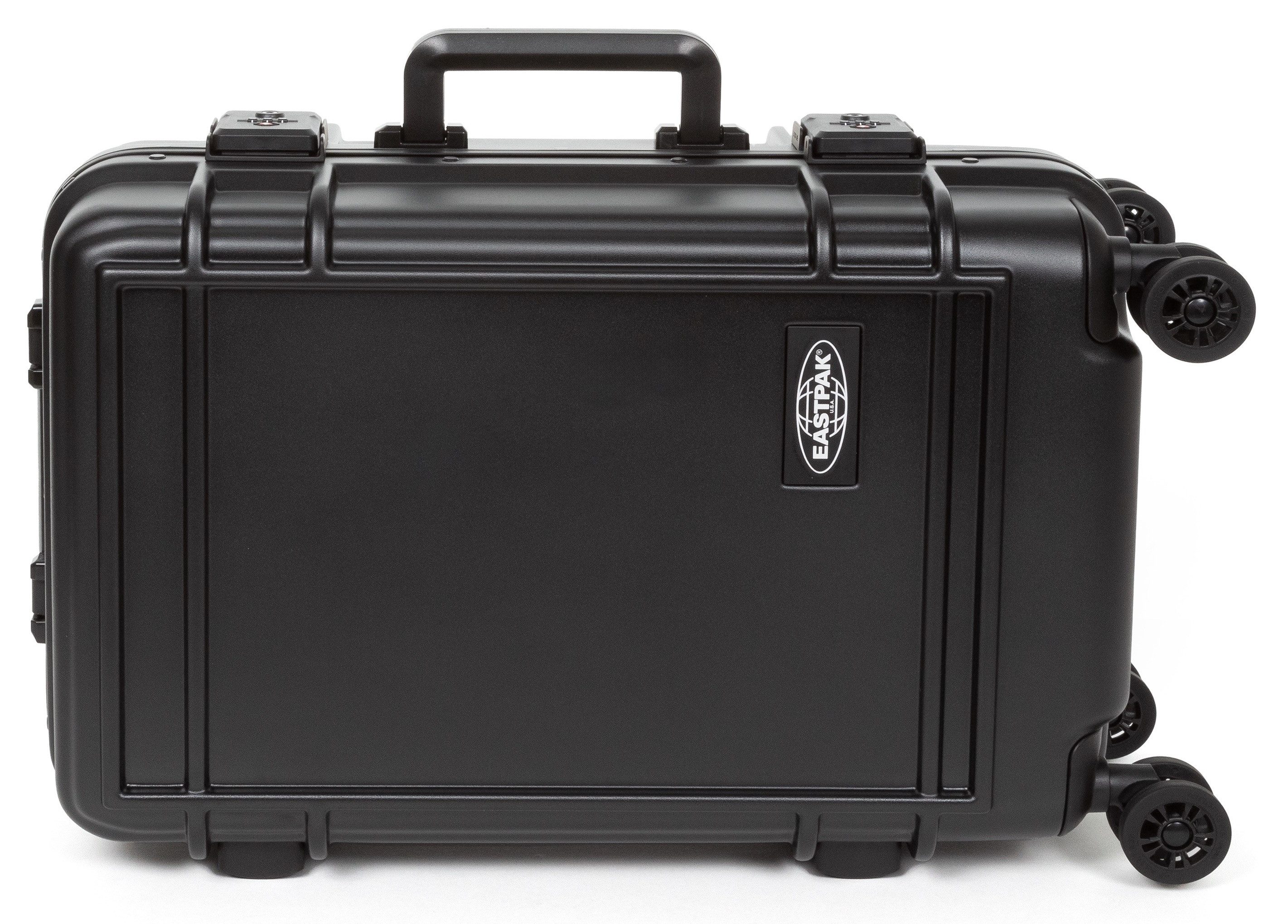 Eastpak Hartschalen-Trolley RESIST'R CASE S BRUSHED METAL mit 30 Jahren Garantie, 4 Rollen, Reisegepäck Handgepäck-Koffer TSA-Zahlenschloss
