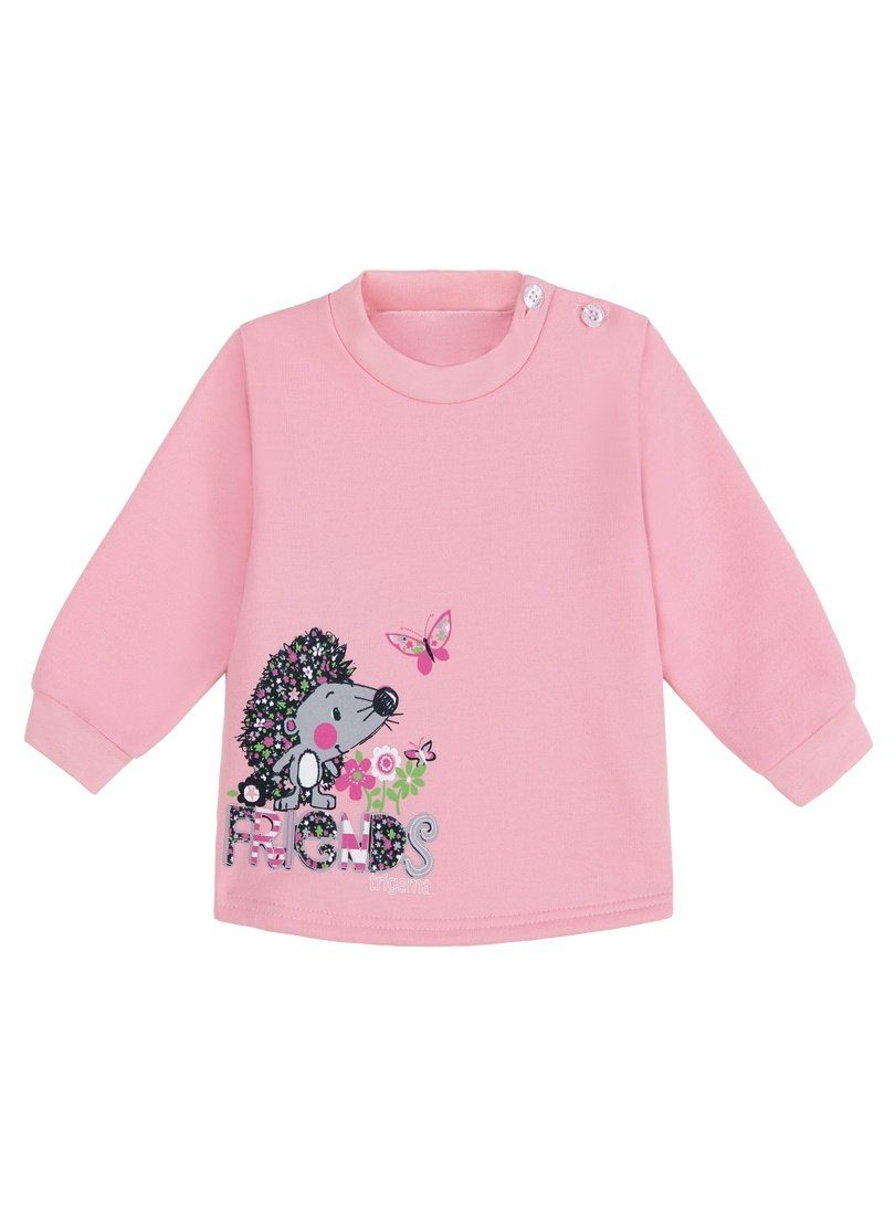 Trigema Sweatshirt TRIGEMA Kinder Sweatshirt mit niedlichem Igel-Motiv