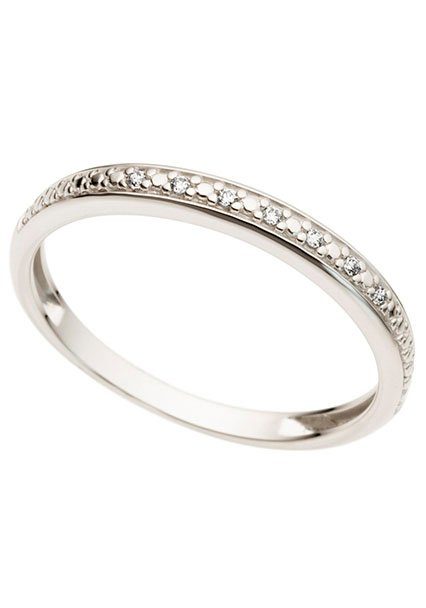 Firetti Memoirering Schmuck Geschenk Gold 333 Damenring Verlobungsring Goldring Memoire, mit Brillanten