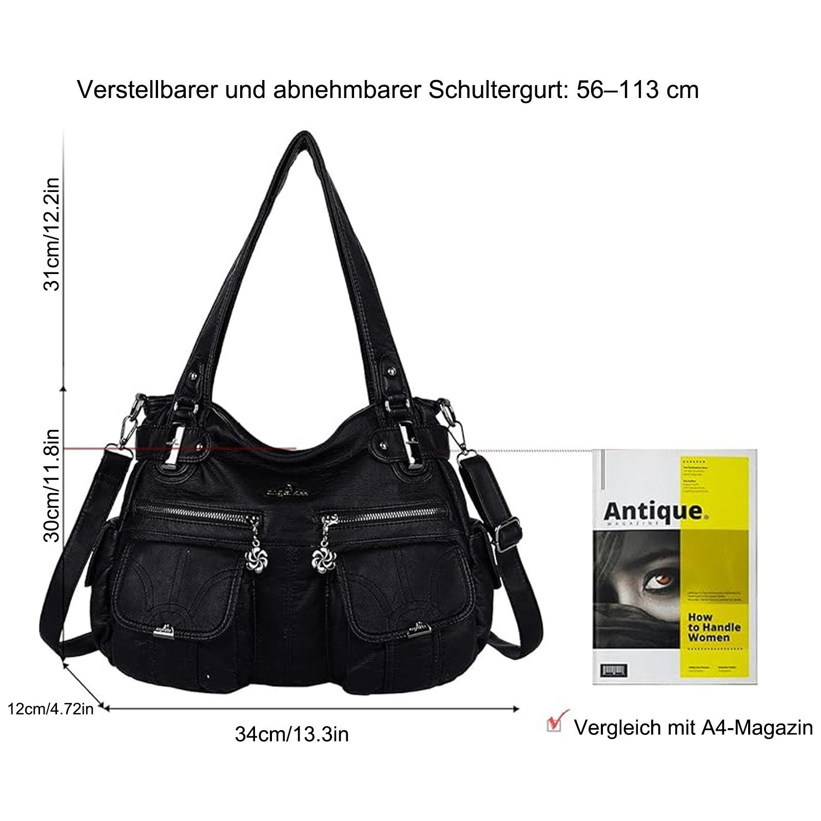 HAUSS SPOLE Schultertasche Damen Handtasche Schultertasche günstig online kaufen