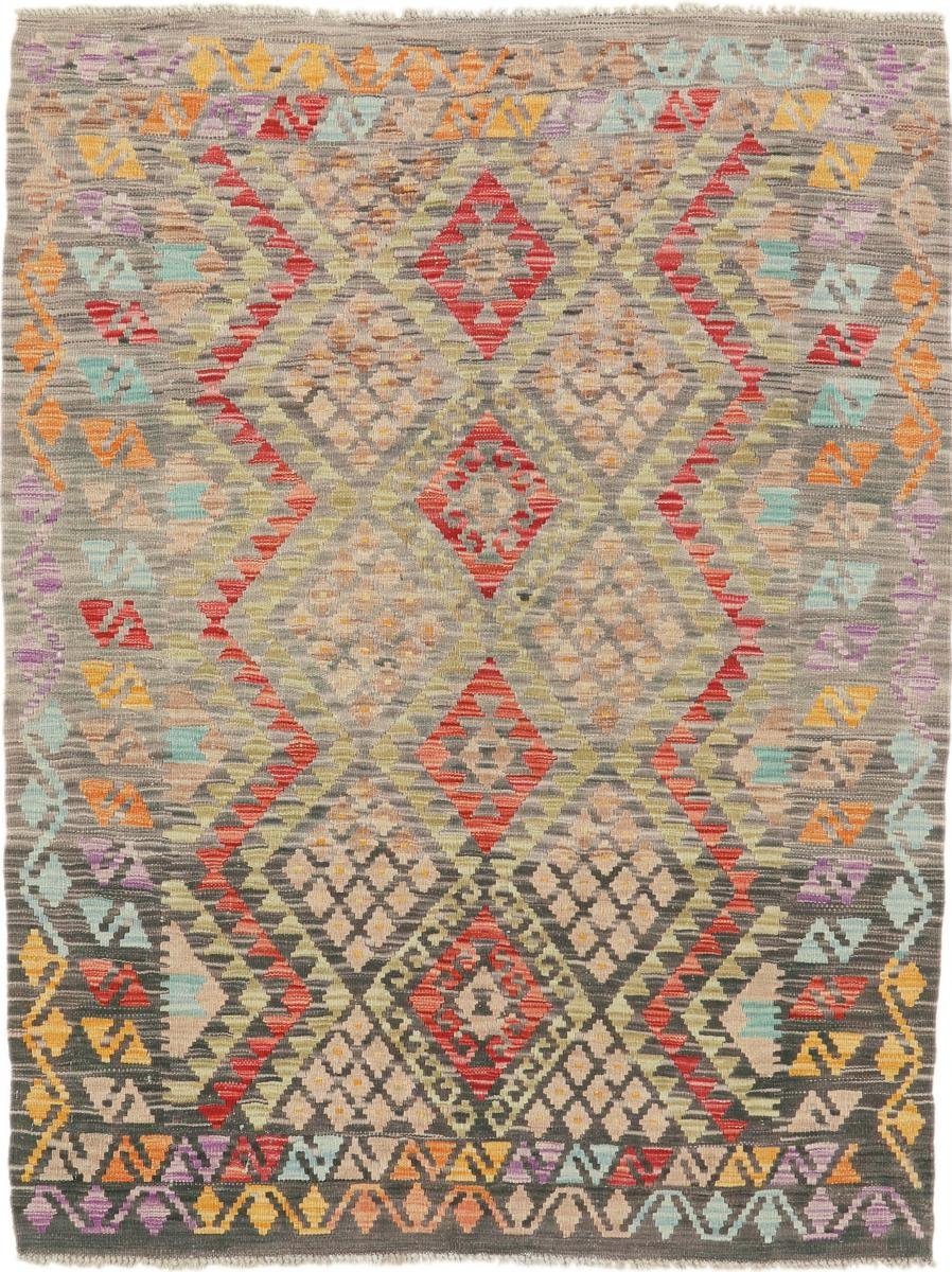 Orientteppich Kelim Afghan Heritage 132x169 Handgewebter Moderner Orientteppich, Nain Trading, rechteckig, Höhe: 3 mm