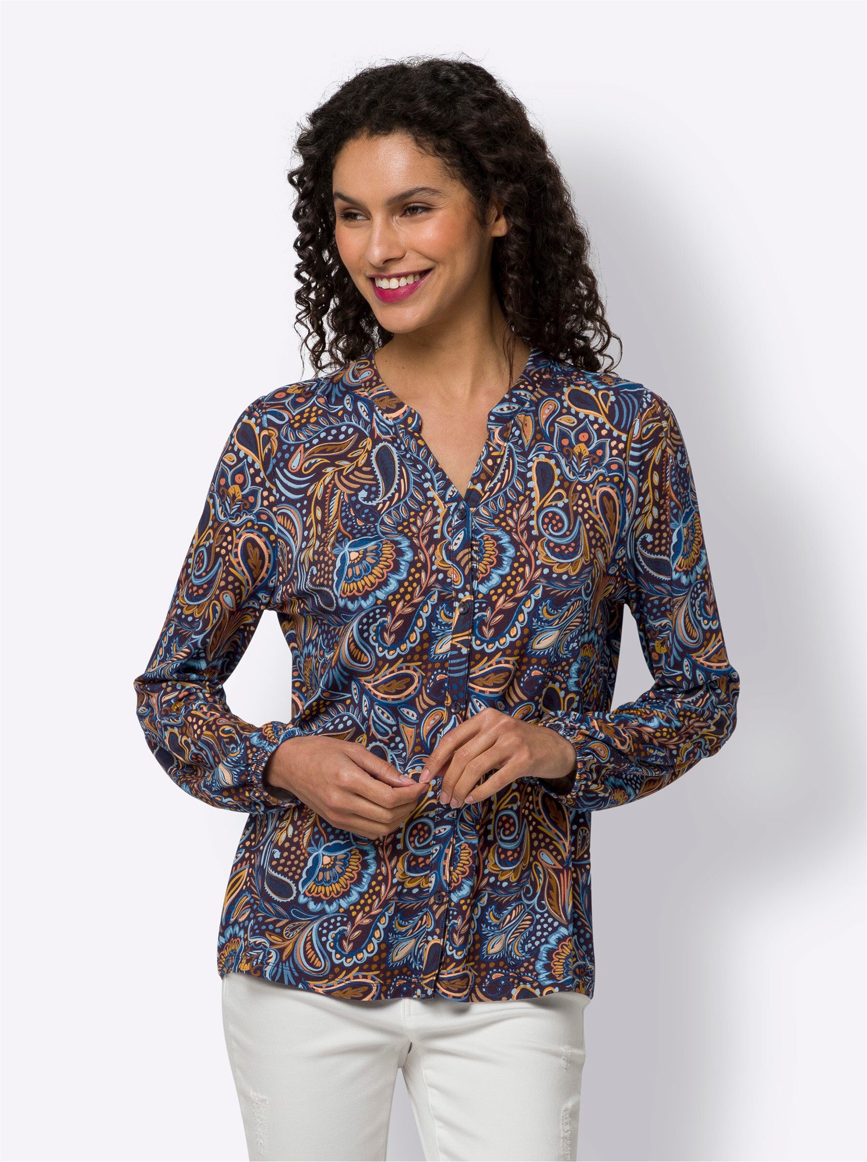 heine Klassische Bluse Druckbluse günstig online kaufen
