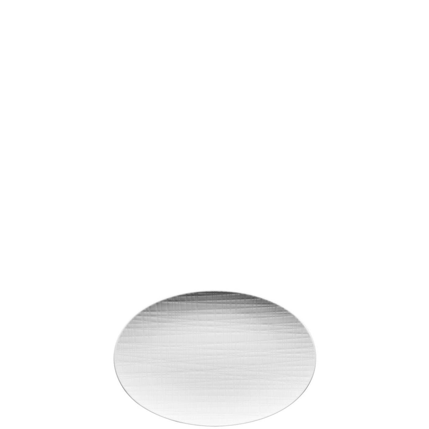 Rosenthal Servierplatte Mesh Weiß Platte Porzellan, (1-tlg) 25 cm