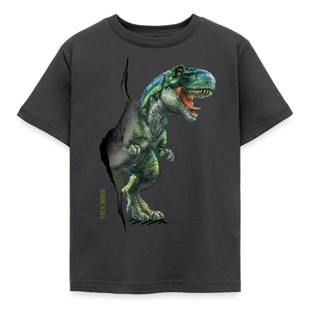T-Shirt T-Rex World Durch Die Wand Kinder T-Shirt