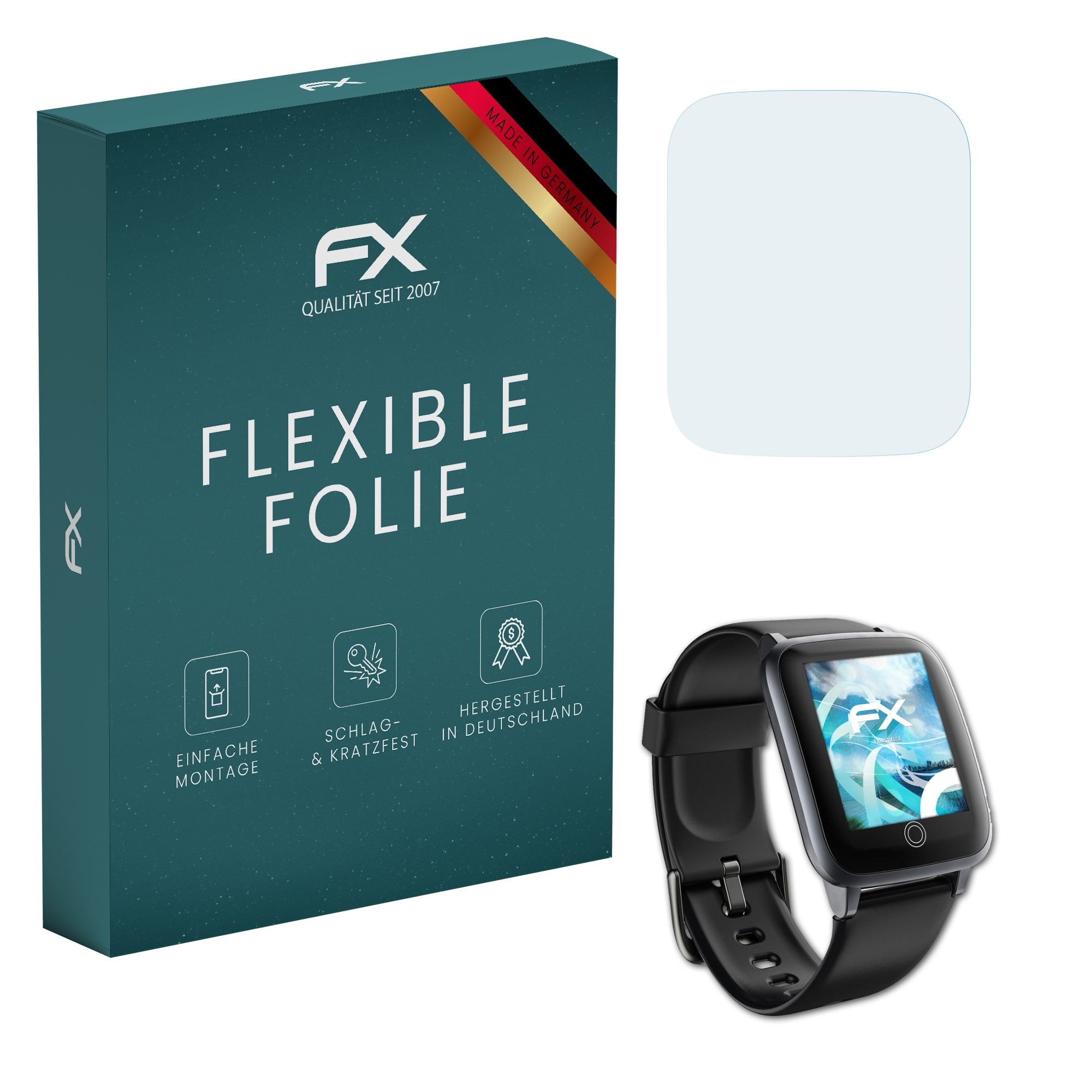 atFoliX Schutzfolie Displayschutzfolie für Letscom ID205S, (3 Folien), Ultraklar und flexibel