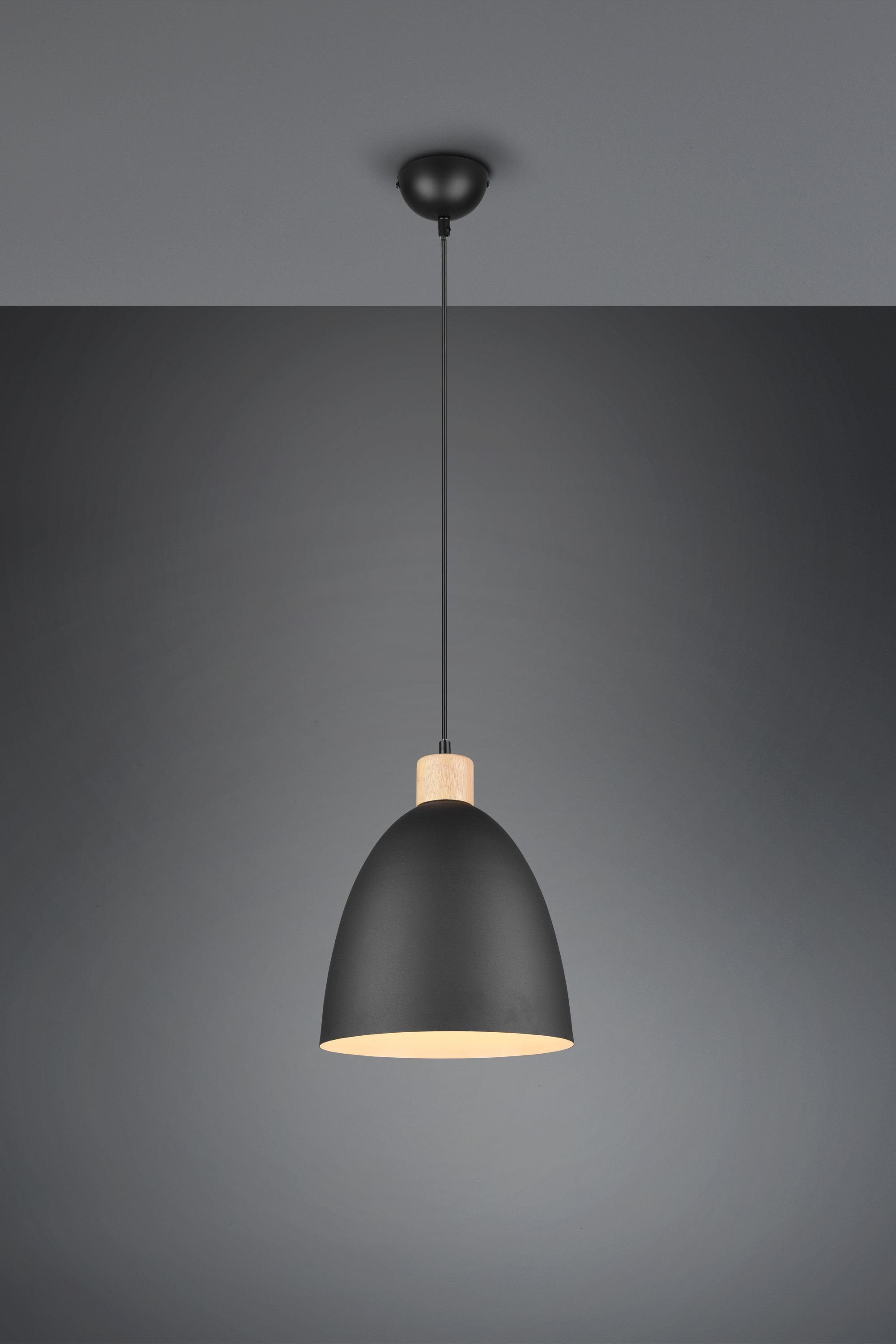 Reality Leuchten Pendelleuchte Reality Leuchten Pendelleuchte JAGGER DH 25x150 cm schwarz Hängelampe