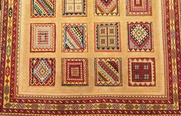 Wollteppich Afshar Sirjan Teppich handgeknüpft rot, morgenland, rechteckig, Höhe: 8 mm, handgeknüpft