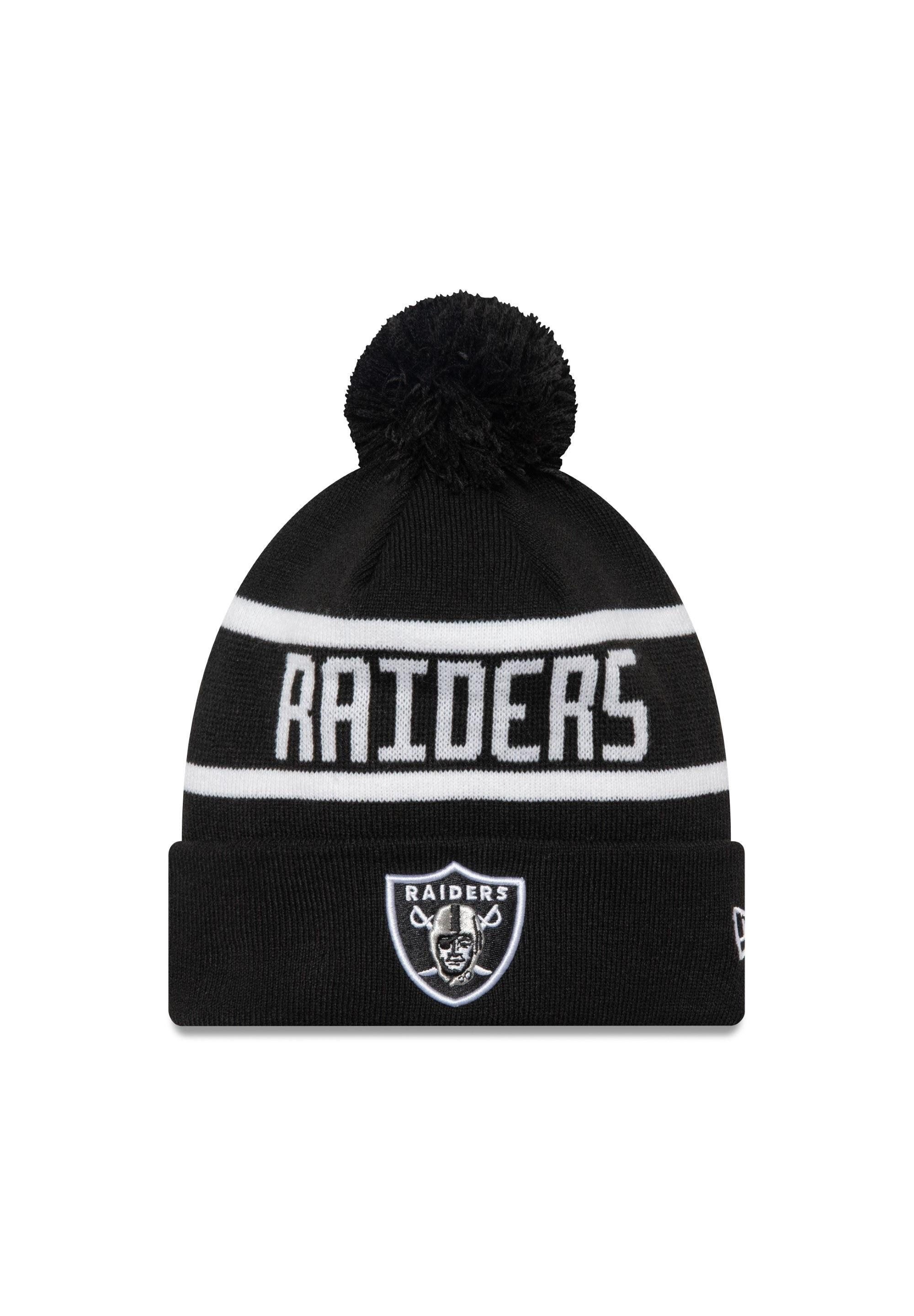 Bommelmütze Las Vegas Raiders NFL OTC Jake Schwarz Bommelmütze New Era