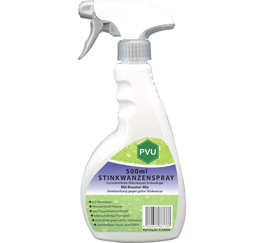 PVU Insektenspray Stinkwanzen / Wanzen Bekämpfung, 0.5 l, Booster Mix, unmittelbarer Knock-down Effekt
