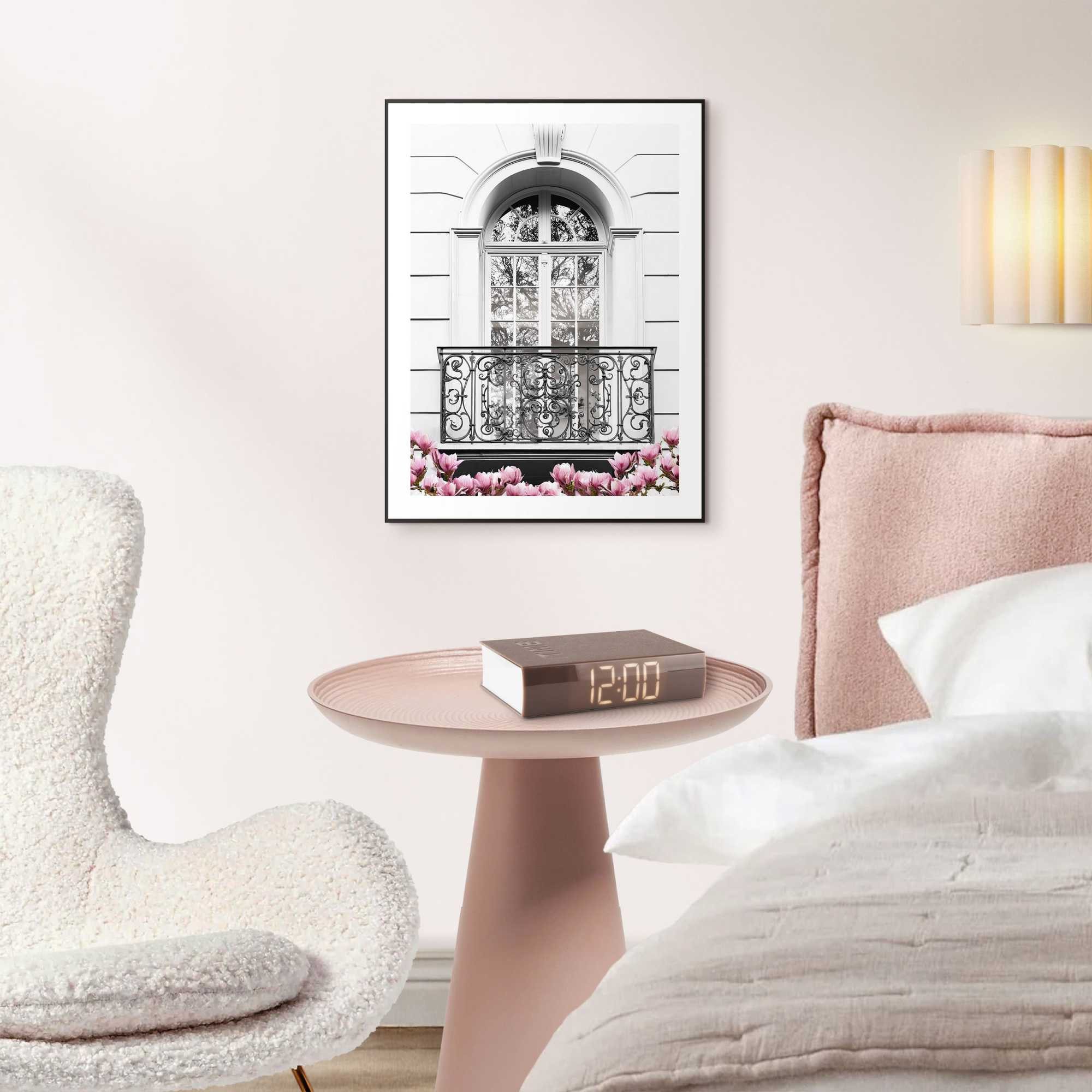 Reinders! Poster Romantischer Balkon, Wohnzimmer - Schwarz-Weiß - MDF - Geb günstig online kaufen