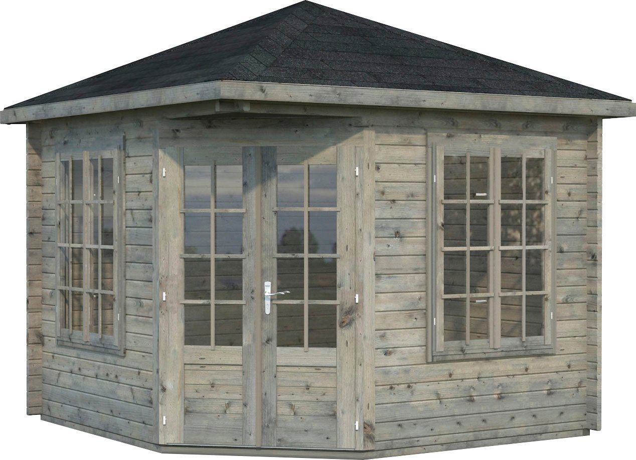 Palmako Gartenhaus Pavillon Melanie, BxT: 400x400 cm, grau