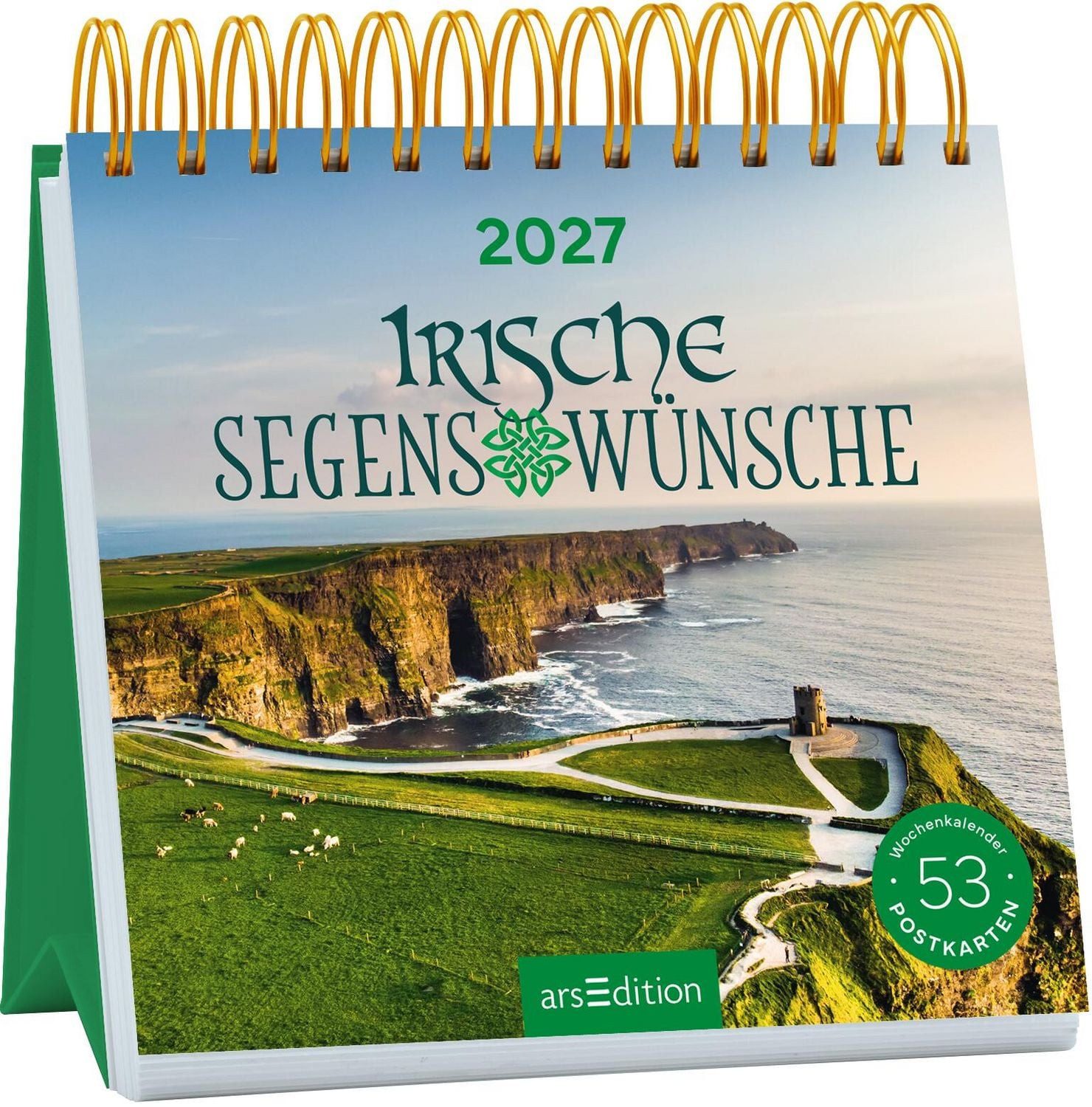 Tischkalender Postkartenkalender Irische Segenswünsche 2027