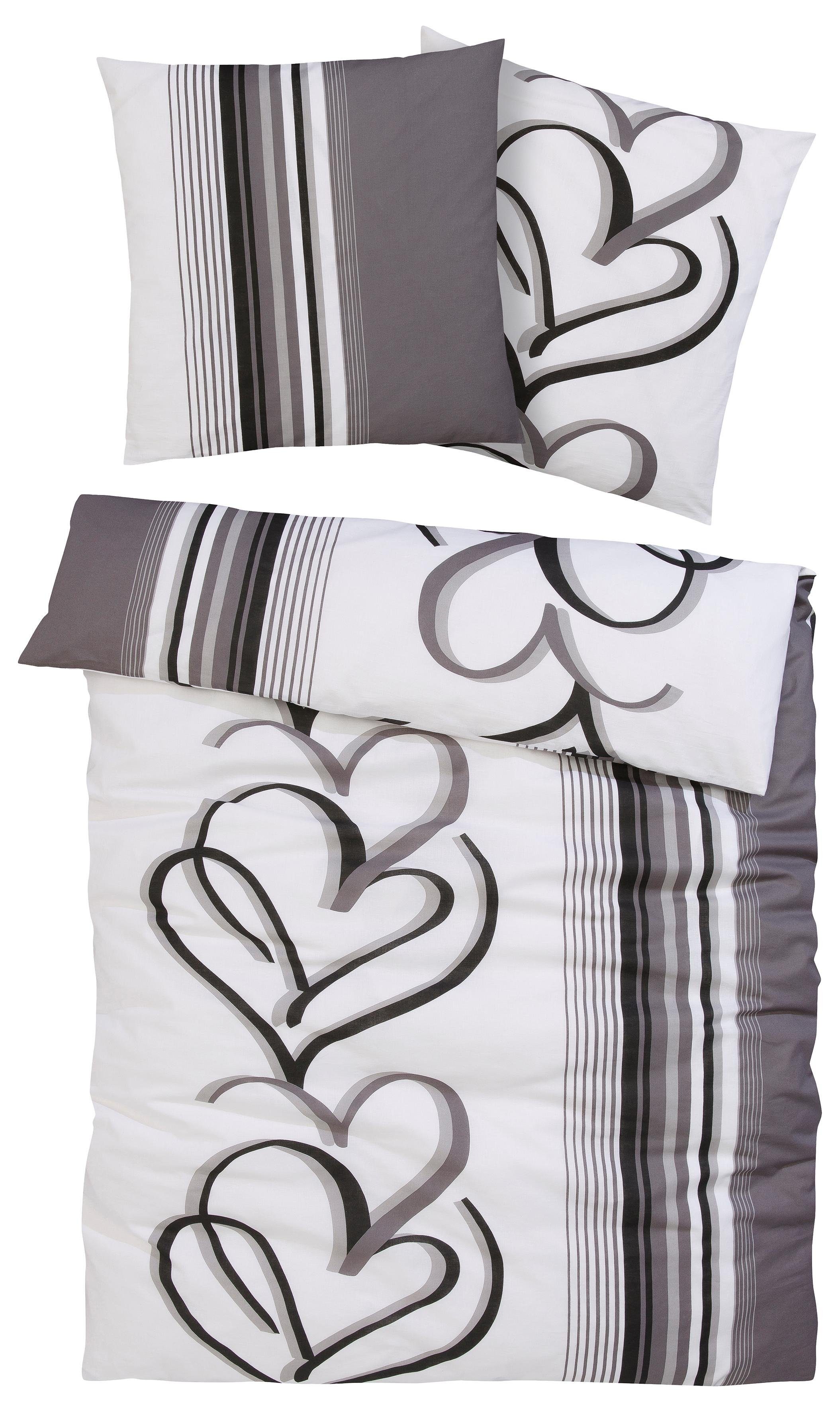 OTTO home Bettwäsche Area in Gr. 135x200 oder 155x220 cm, Biber, 2 teilig, Bettwäsche in verschiedenen Qualitäten