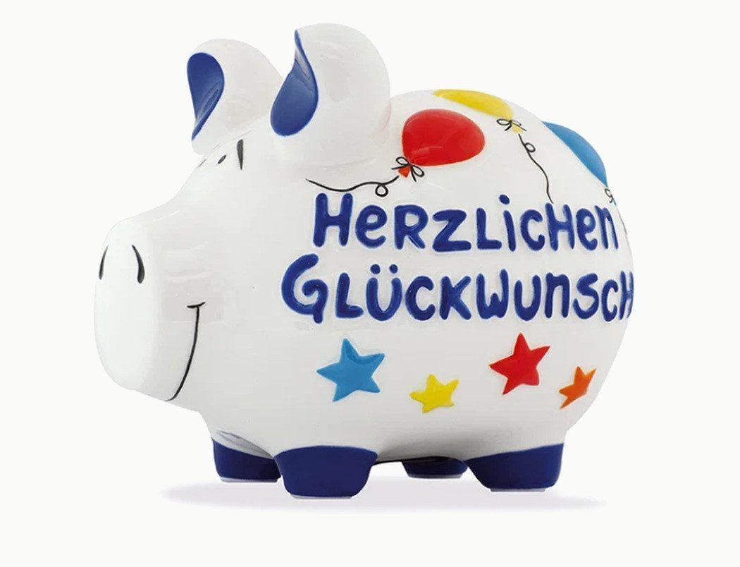 Sparschwein Company Spardose Sparschwein Company Sparschwein "Herzlichen Glückwunsch" B17×H15×T15