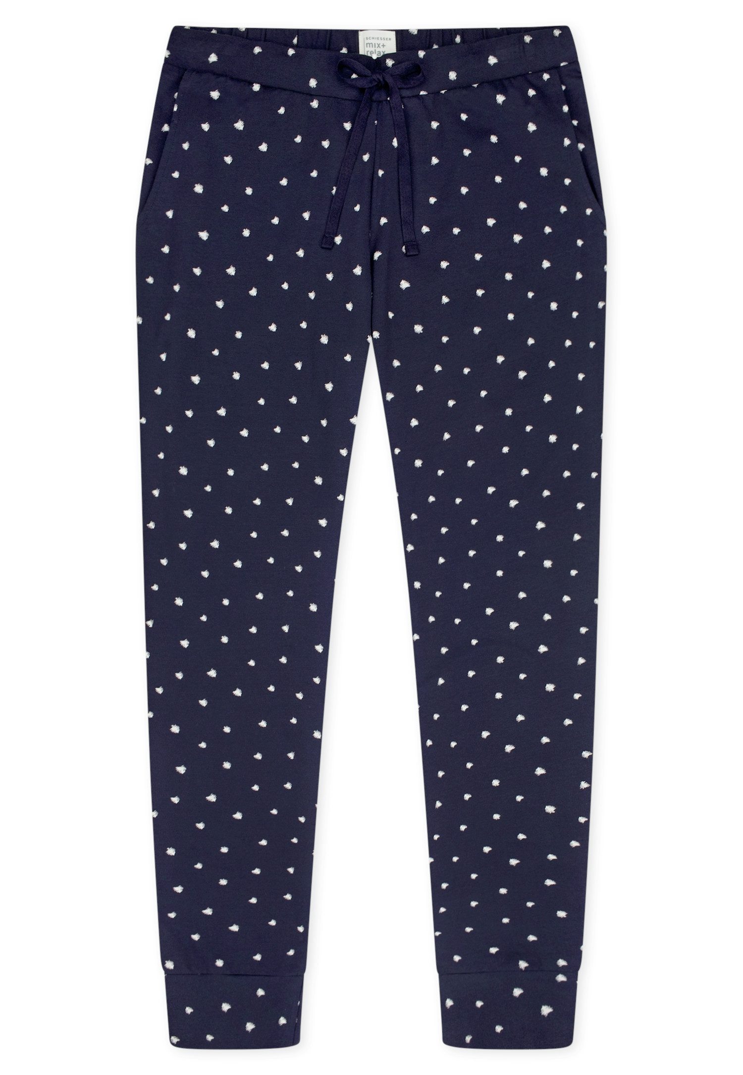 Schiesser Pyjamahose Mix + Relax Cotton-Mix, Gummizug, Bindeband, seitliche Taschen