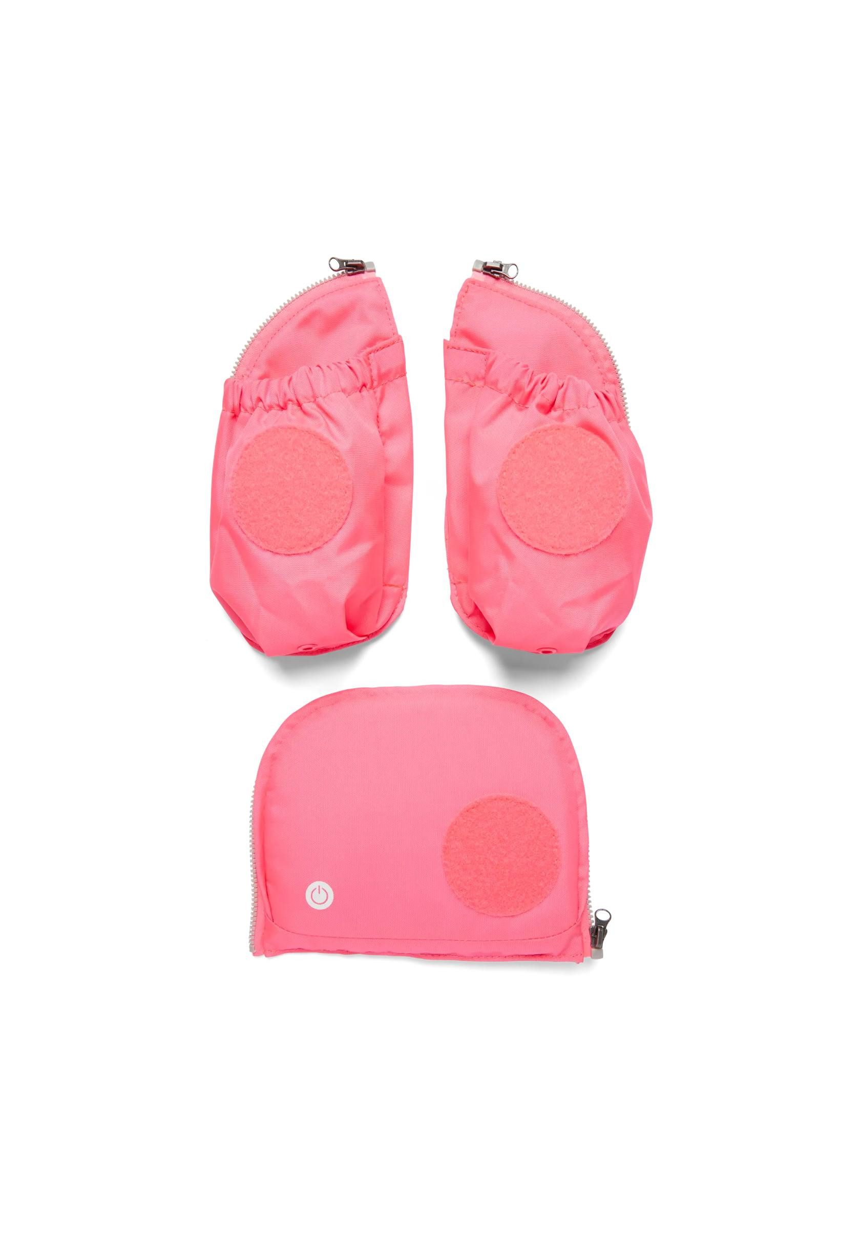 ergobag Schulranzen Fluo LED Seitentaschen Set, reflektierend