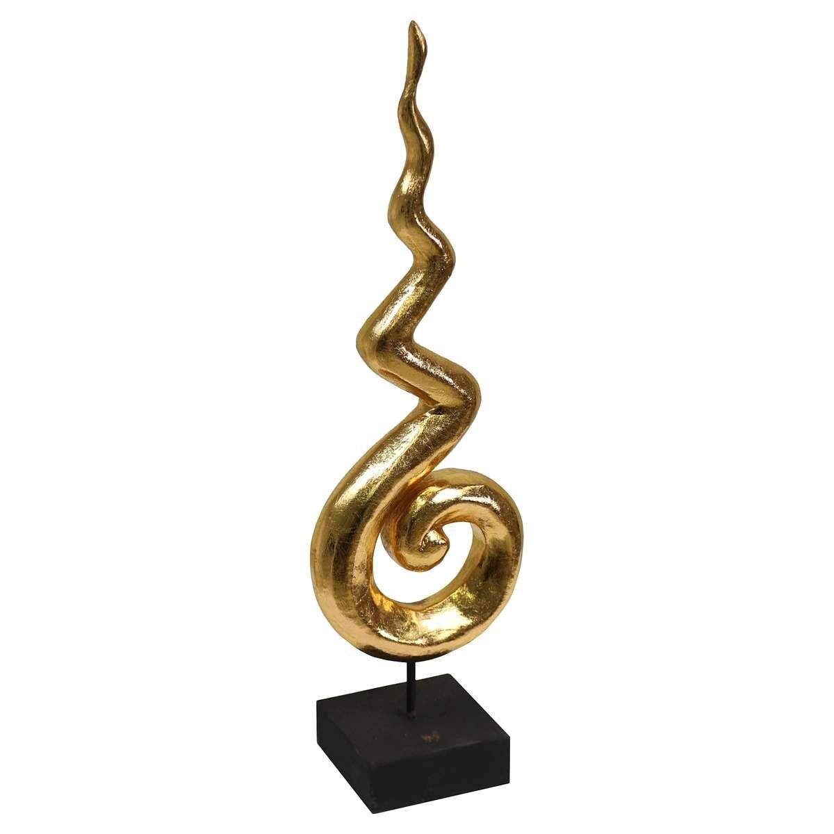 Oriental Galerie Dekofigur Skulptur Himmelsflamme Gold 50 cm (1 St),  traditionelle Herstellung in Handarbeit im Ursprungsland