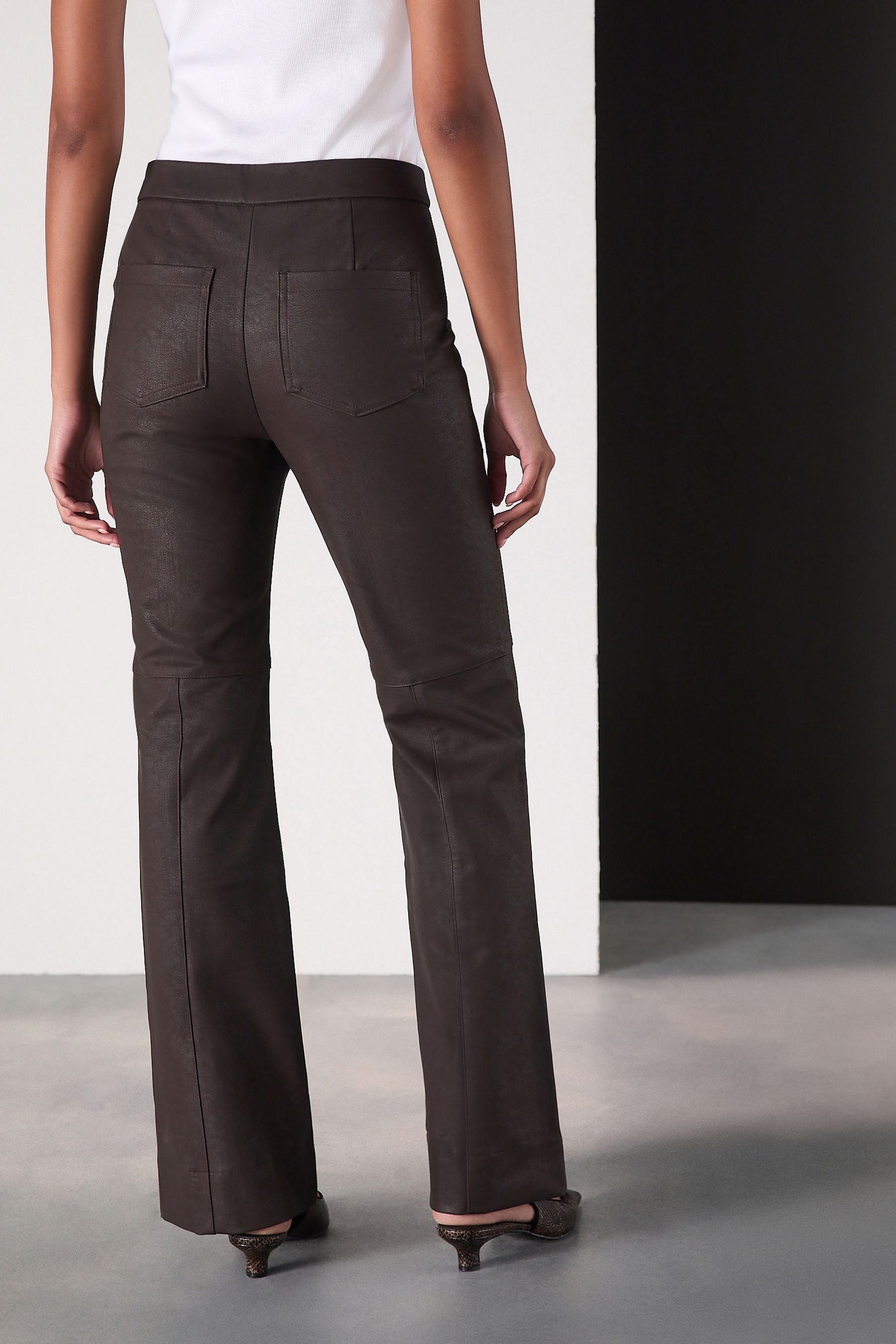 Next Lederhose Ausgestellte Kunstlederhose (1-tlg) günstig online kaufen