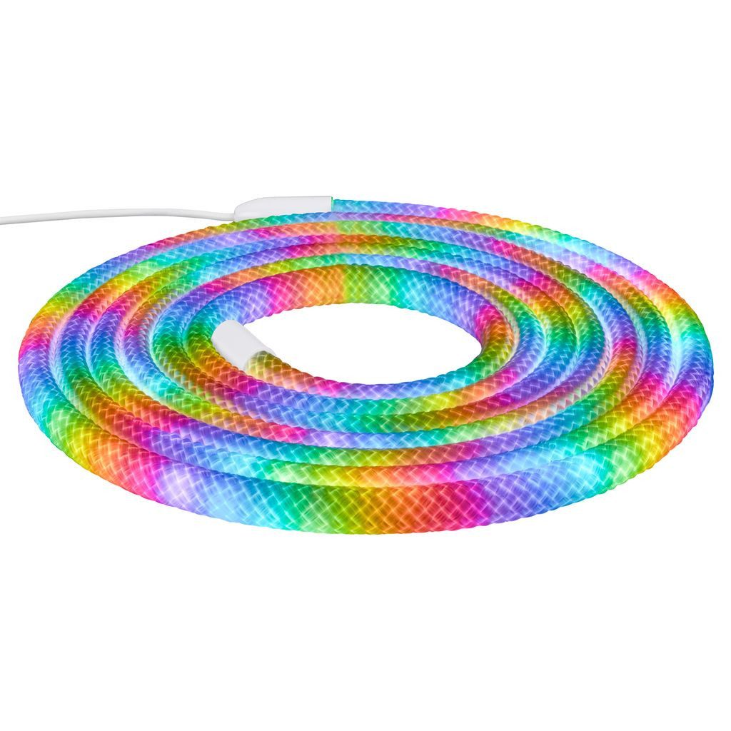 Briloner Leuchten LED-Streifen Neon LED Strip RGB IC Farbwechsel Fernbedienung Musiksensor, 1-flammig, 5 m, Wohnzimmer, Party, Gaming