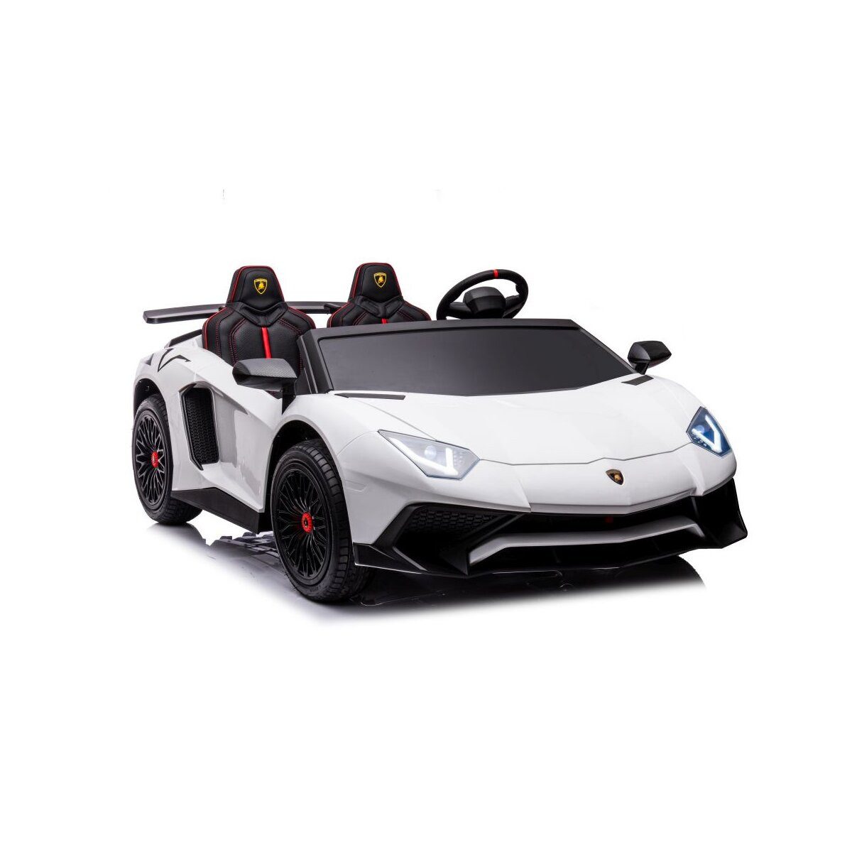 Wisam Elektro-Kinderauto Autobatterie Lamborghini XXL A8803 Weiß 24V