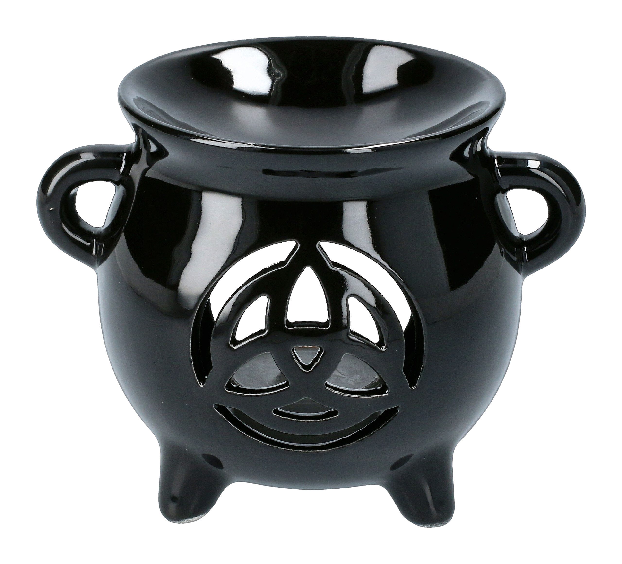 Figuren Shop GmbH Duftlampe Keramik Duftlampe mit Triquetra - Dekoration Fantasy