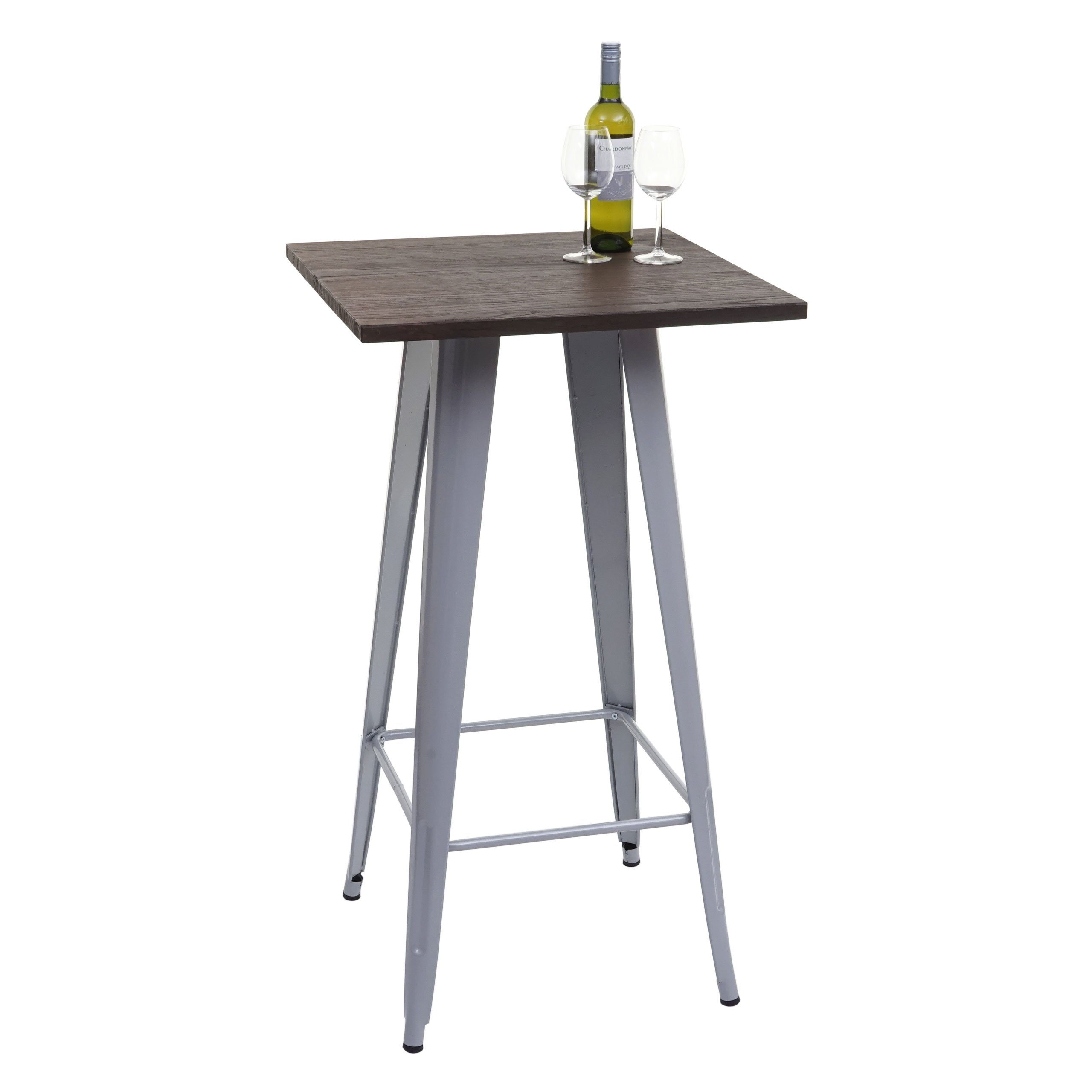 MCW Bartisch MCW-A73-Tisch, Industriedesign, Holztischplatte