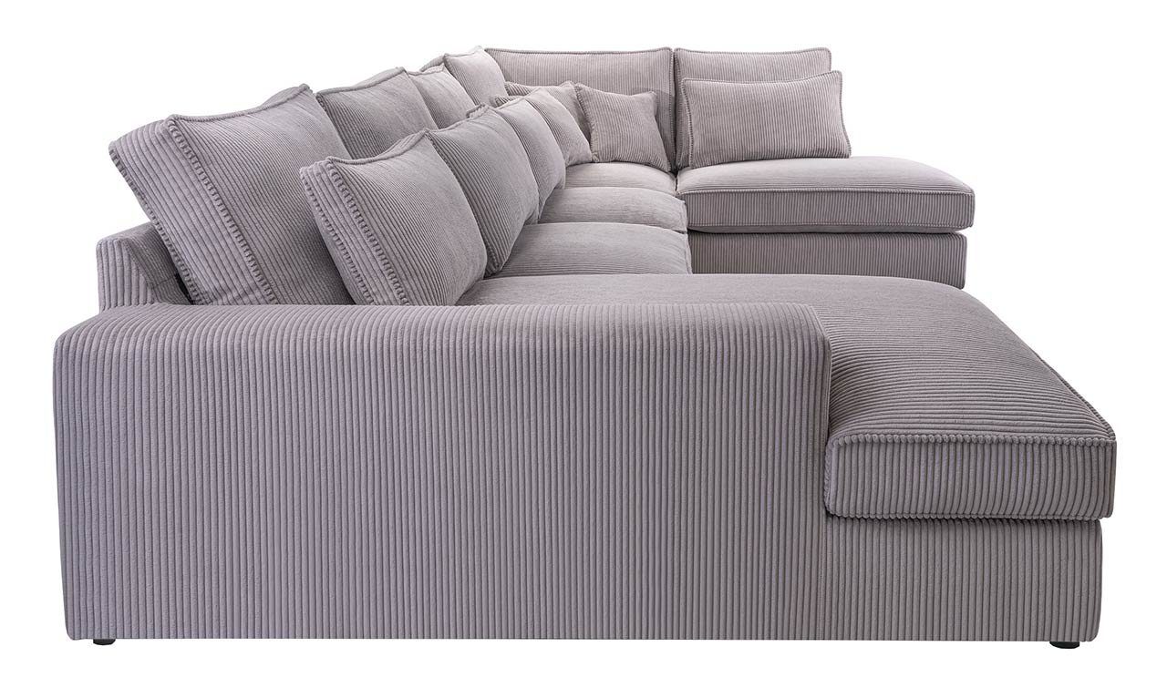U - Kissen, MÖBEL Design CANES lose Beige modern Ecksofa Lincoln Form Couch, MKS U,